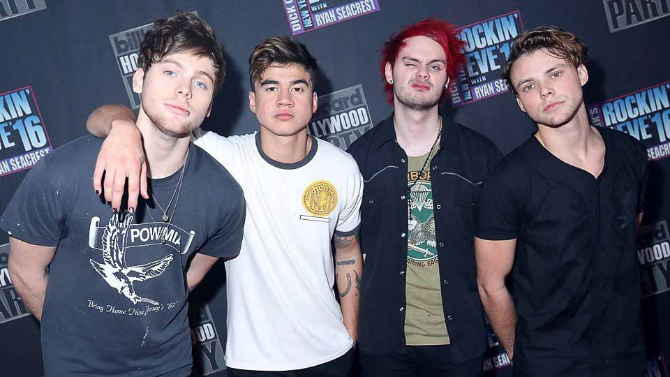 5 Seconds of Summer (often abbreviated as 5SOS) are an Australian pop rock band from Sydney, New South Wales, formed in 2011. The group were originally YouTube celebrities, posting videos of themselves covering songs from various artists during 2011 and early 2012. They rose to international fame while touring with One Direction on their Take Me Home Tour. They have since released three studio albums and headlined three world tours.Source: https://en.wikipedia.org/wiki/5_Seconds_of_Summer